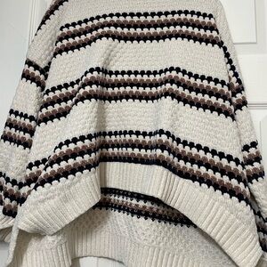 Striped RIVIR One Knit Sweater - Cream, Black, Brown